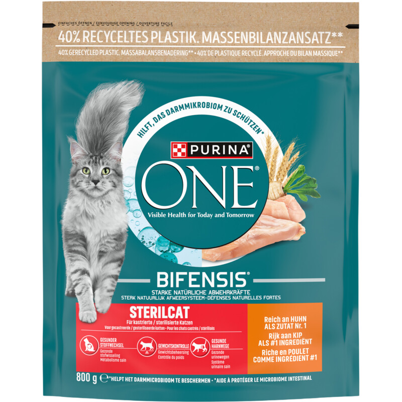 Purina ONE Sterilcat rijk aan kip