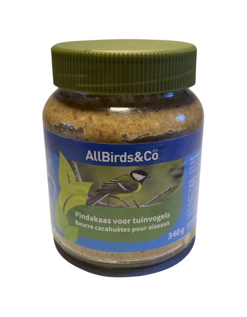 Allbirds&Co Vogelpindakaas - Tuinvogelvoer - 340 g