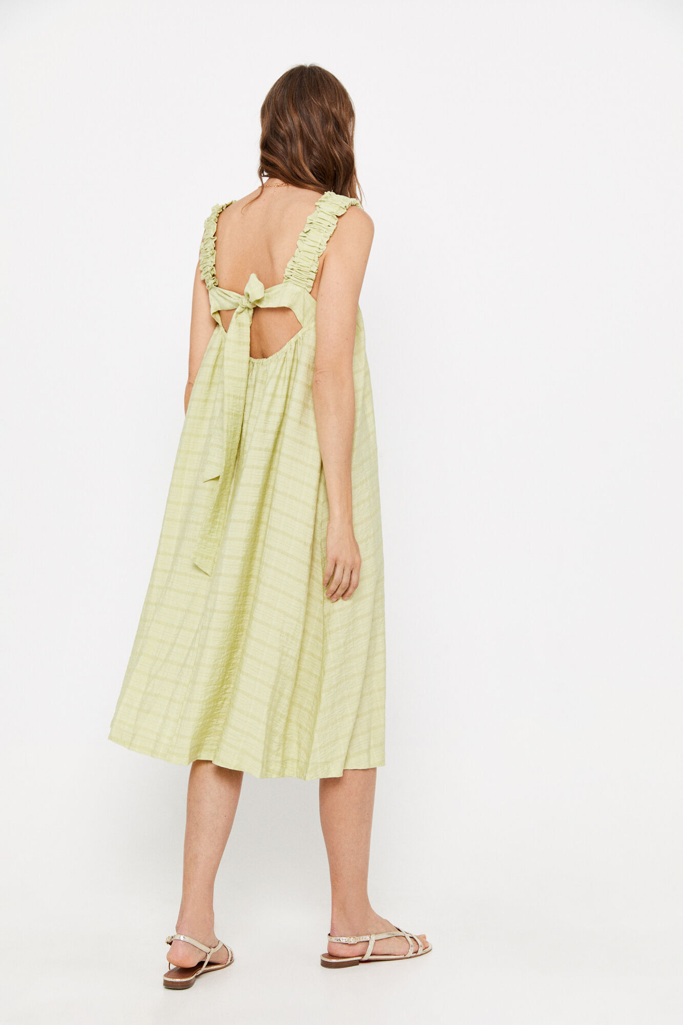 Vestido de alças finas - Verde
