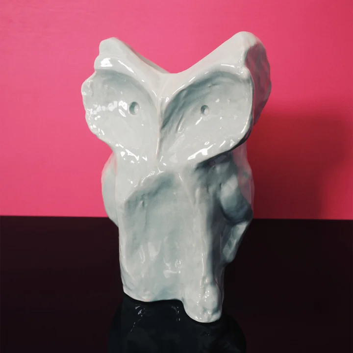 Serax - After Midnight Vase Owl, S, hellblau