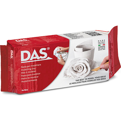 Das lufttørrende ler 1 kg - hvid