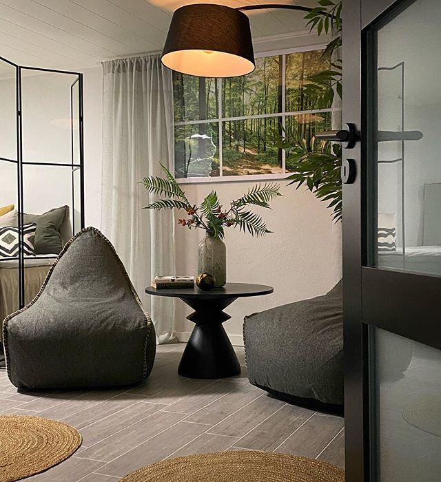 Staande lamp BENUE Metaal Zwart