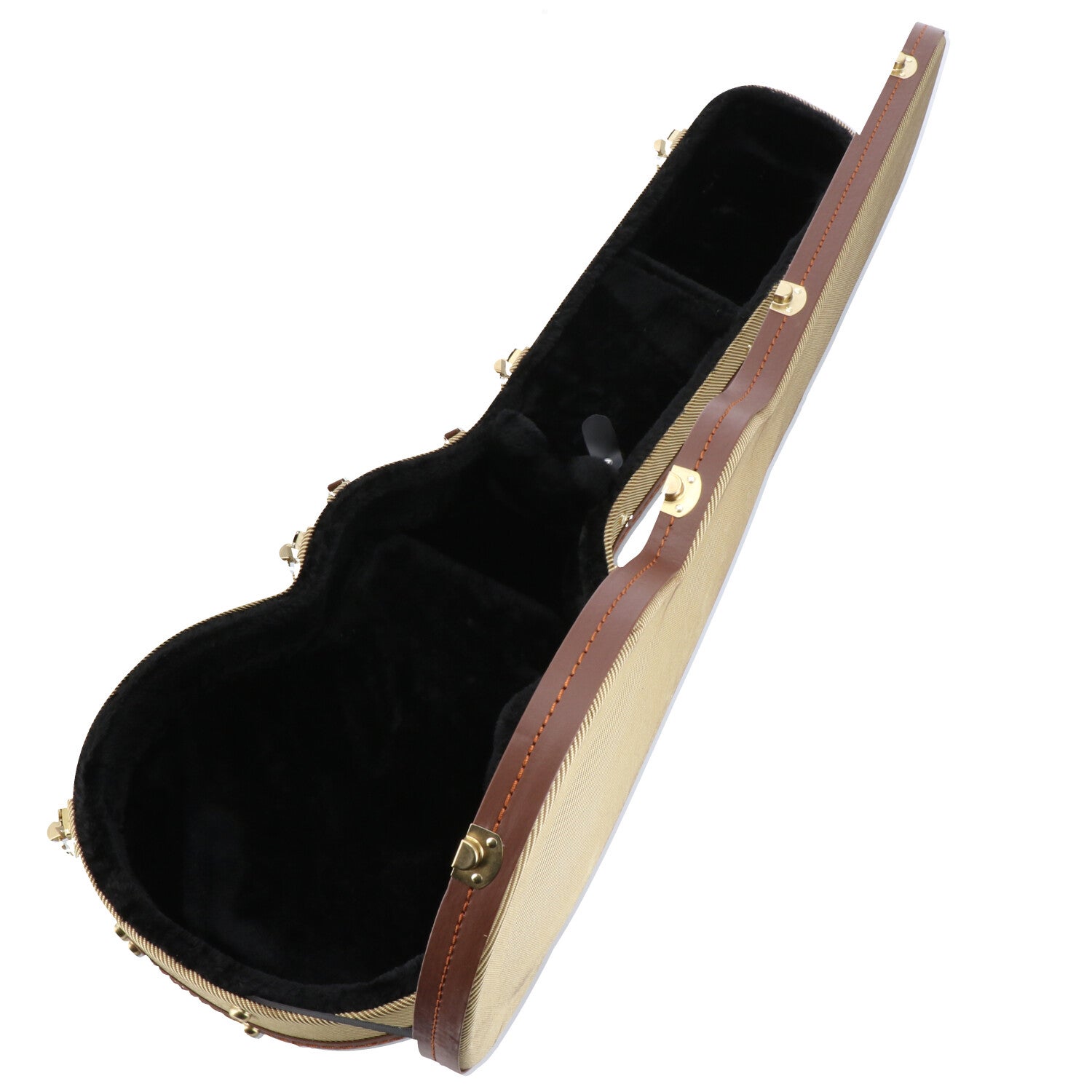 Fazley Protecc PSTW houten koffer voor singlecut elektrische gitaar Tweed