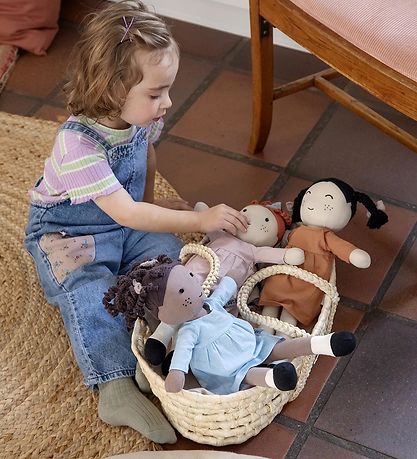 Sebra Dukke - Stof - 43 cm - Poppy