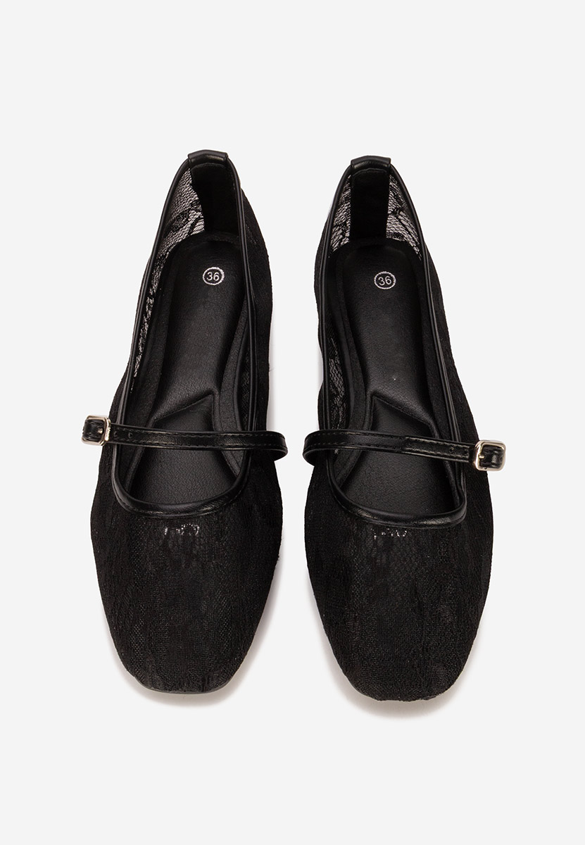 Ballerines perforées noirs Corelay