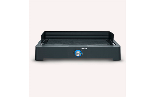 Severin PG 8567 Tischgrill mit Grillplatte aus Aluminium 2200 W  Schwarz
