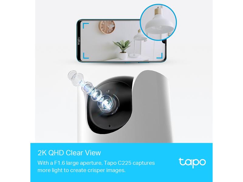 TP-Link Netzwerkkamera Tapo C225 Schwenken/Neigen AI Home Security Wi-Fi Kamera