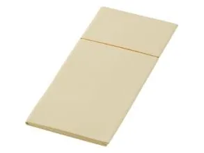 Serviet Bio Dunisoft Duniletto Slim L40xB33cm bestik-fold papir FSC cream,4 pk x 65 stk/krt
