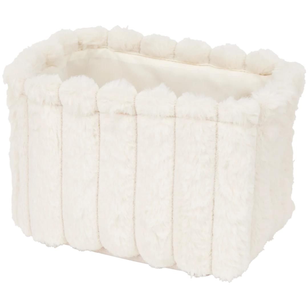 Panier de rangement en peluche
