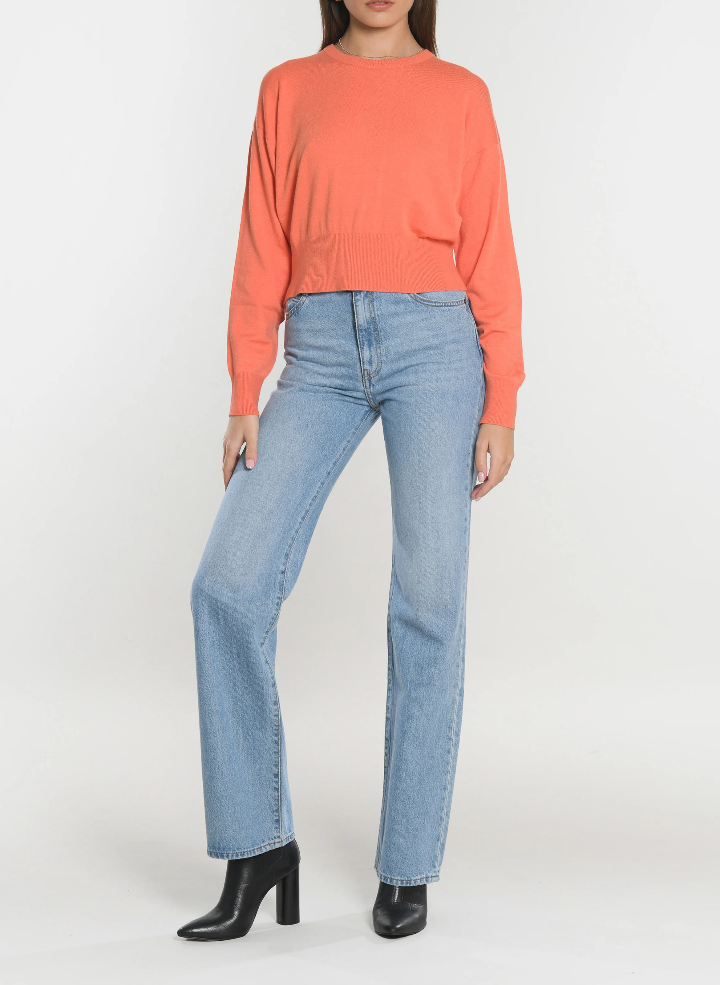 NOLWENN - Pull court large| Orange