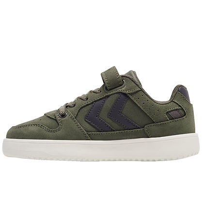 Hummel Schuhe - ST. Power Play Suede Jr - Dusty Olive