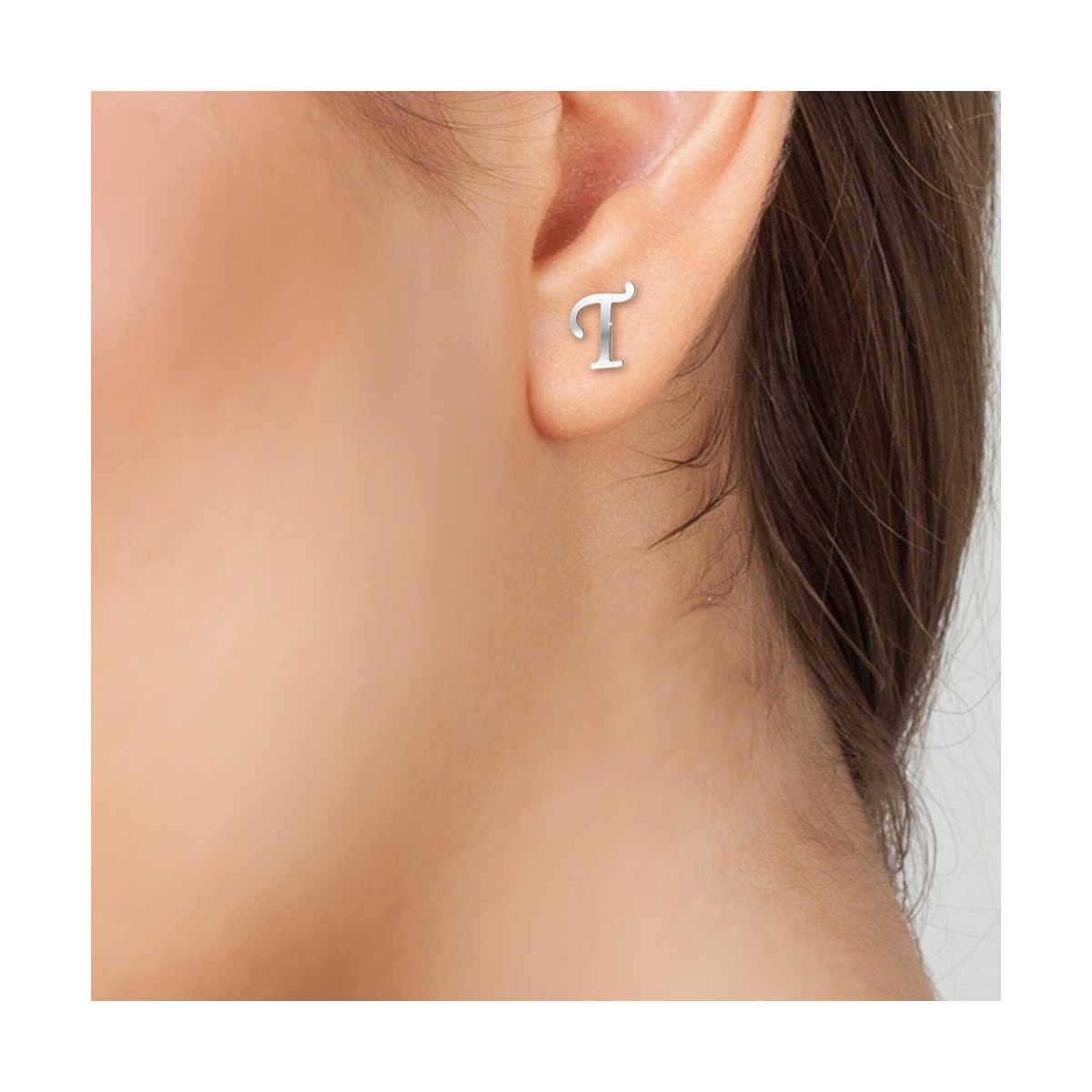 Boucles d'oreilles lettre T par SC Bohème