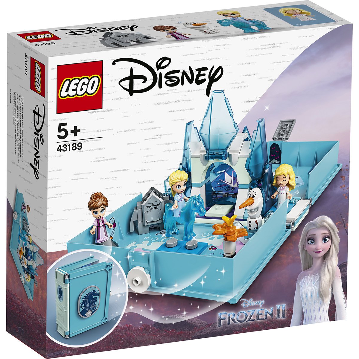 Les aventures d'Elsa et Nokk dans un livre La reine des neiges II Lego  43189