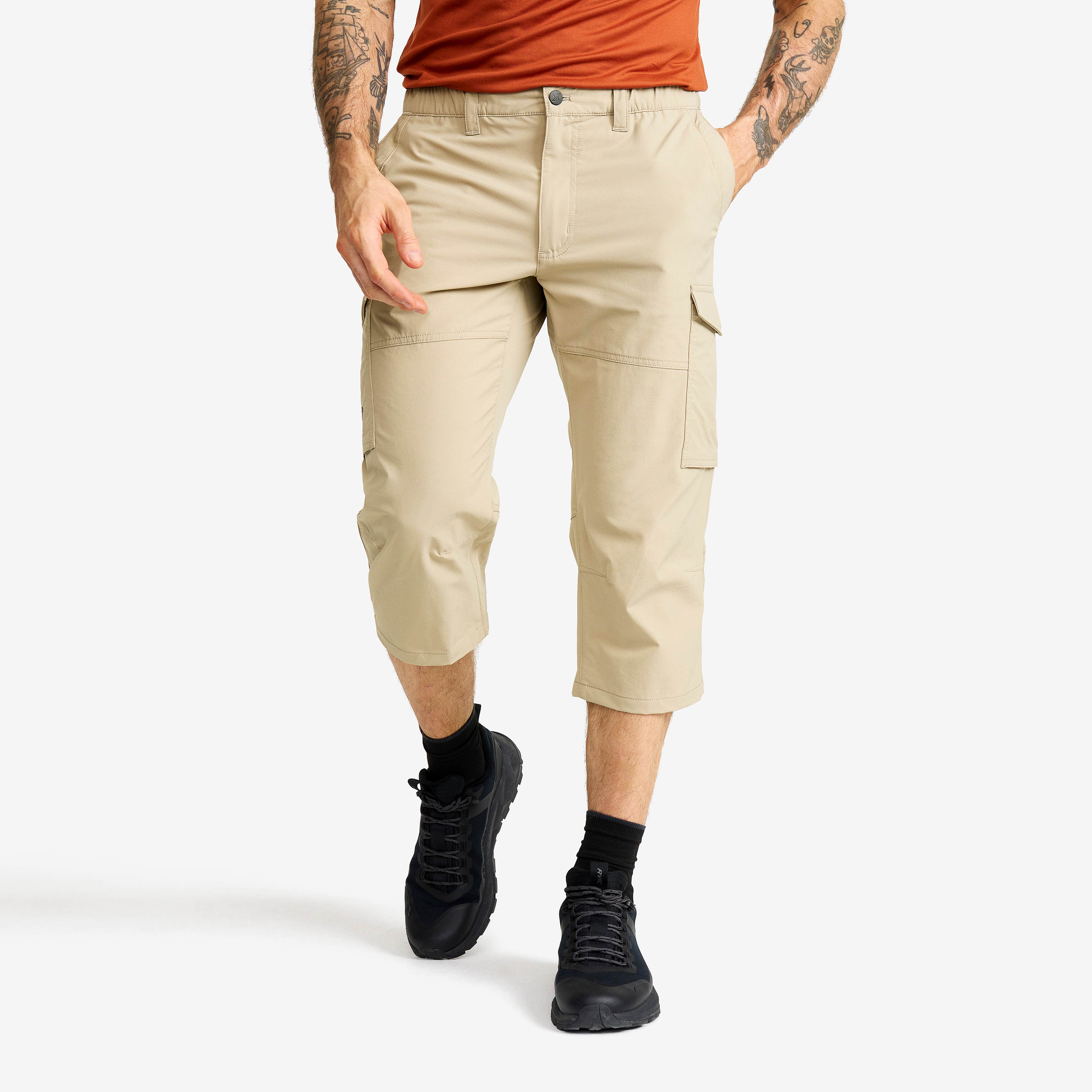 Adventure 3/4 Cargo Stretch Pants Herre Aluminium
