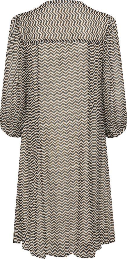 Part Two BotellePW DR Small black zig zag print
