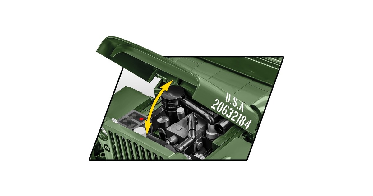 COBIHistorical Collection - Willys MB Constructiespeelgoed  (Schaal 1:12)