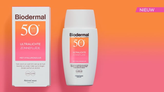 Biodermal Ultralichte Zonnefluïde - Zonnebrand met SPF50  - Zonnebrand gezicht 40ML