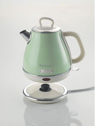 Ariete 2868/04 | Vintage waterkoker | 1 Liter inhoud | 1630 Watt | draadloos | Groen