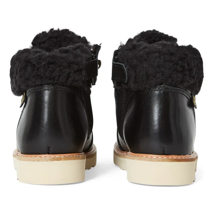 Young Soles Hiking Boots Fourrées Zip Eddie | Noir