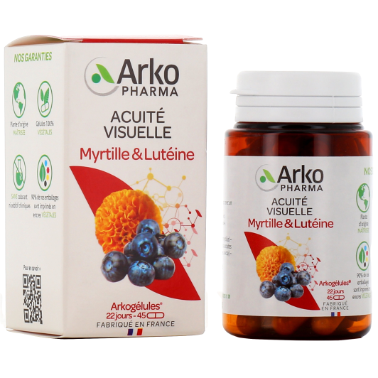 Arkogélules Myrtille & Lutéine Acuité Visuelle