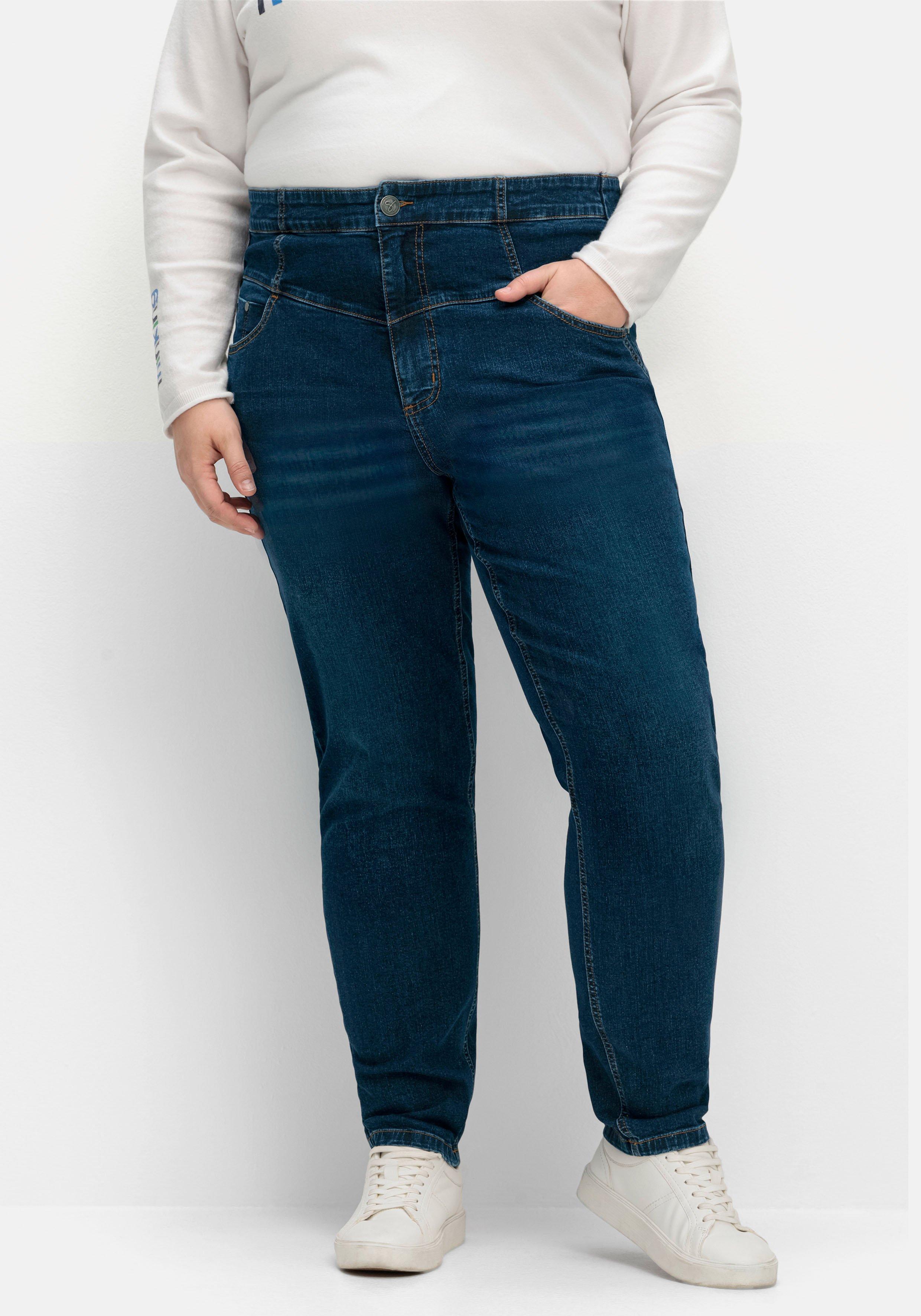 Schmale High-Waist-Jeans in Curvy-Schnitt ANNE