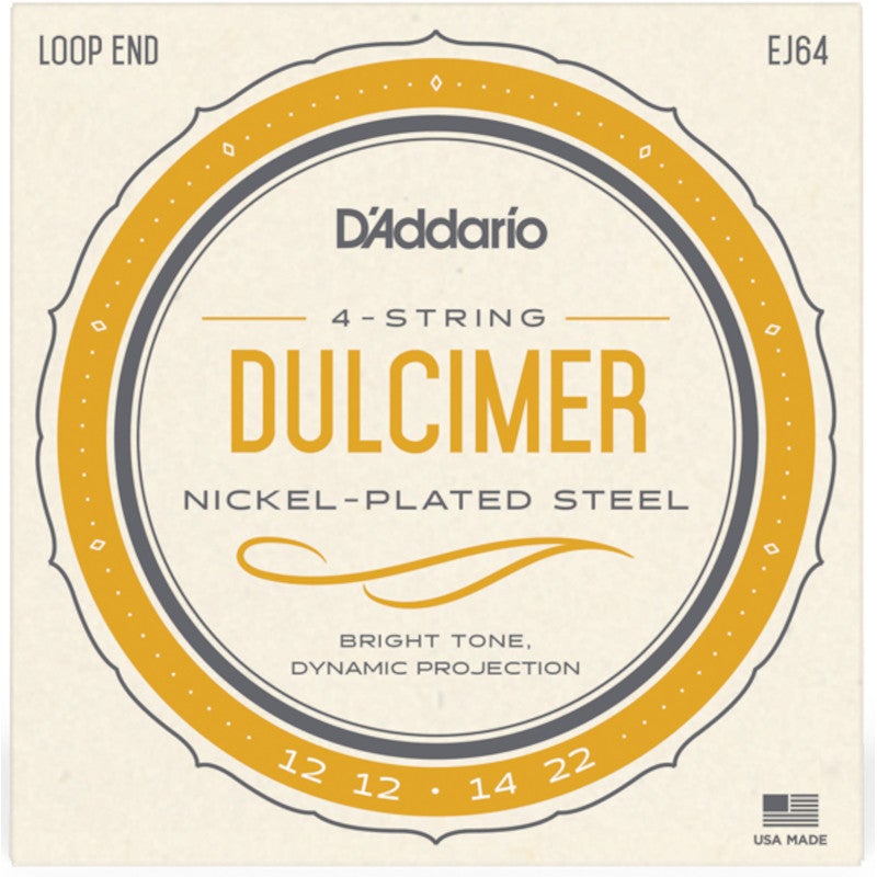 D'Addario EJ64 4-string Dulcimer Strings snaren voor hakkebord