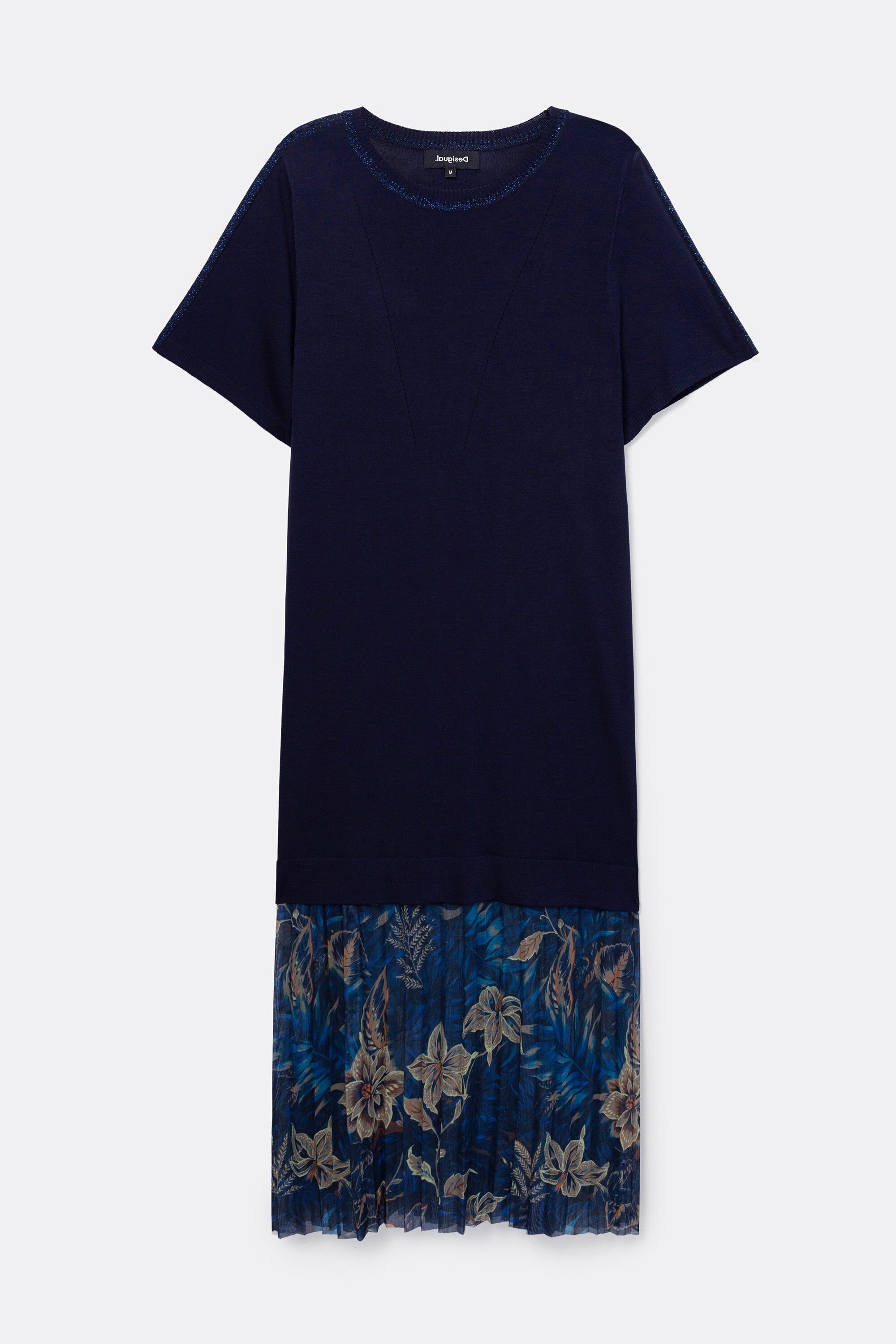 Robe maille fleurs