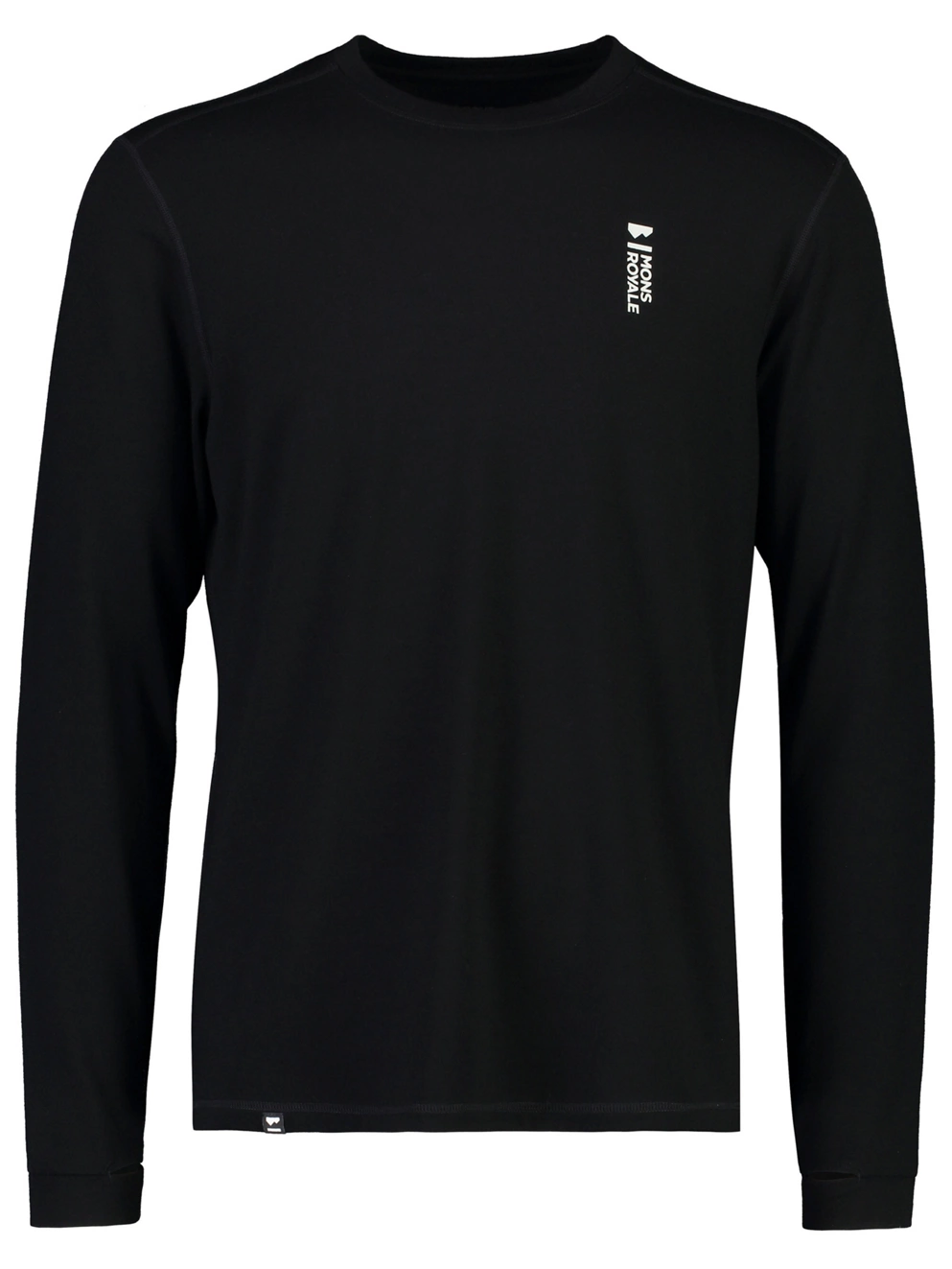 Mons Royale Merino Cascade Flex Base Layer Top black
