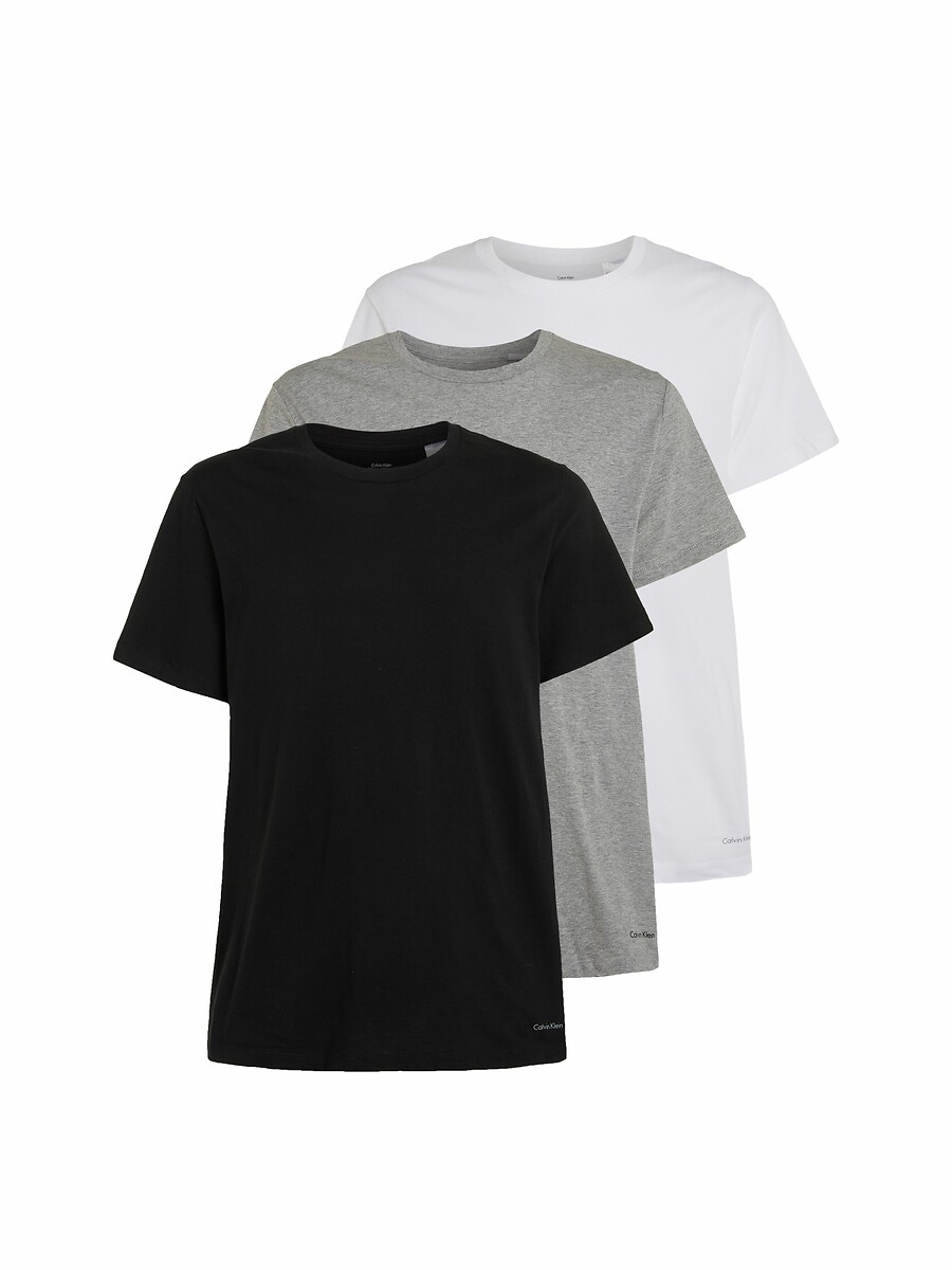 CALVIN KLEIN ROUPA ÍNTIMA<br>Conjunto de 3 camisetas lisas