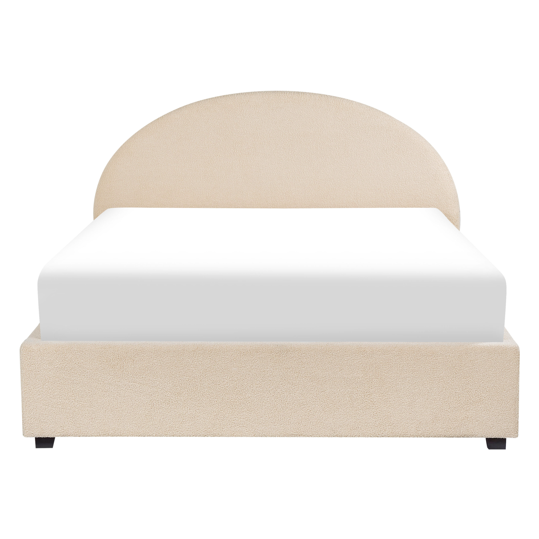Beliani-VAUCLUSE-Bed met opbergruimte-Beige-140 x 200 cm-Polyester