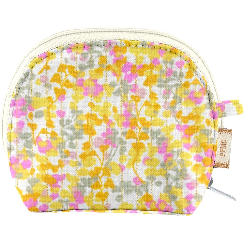 Porte-Monnaie À Soufflet Mimosa Jaune Rose