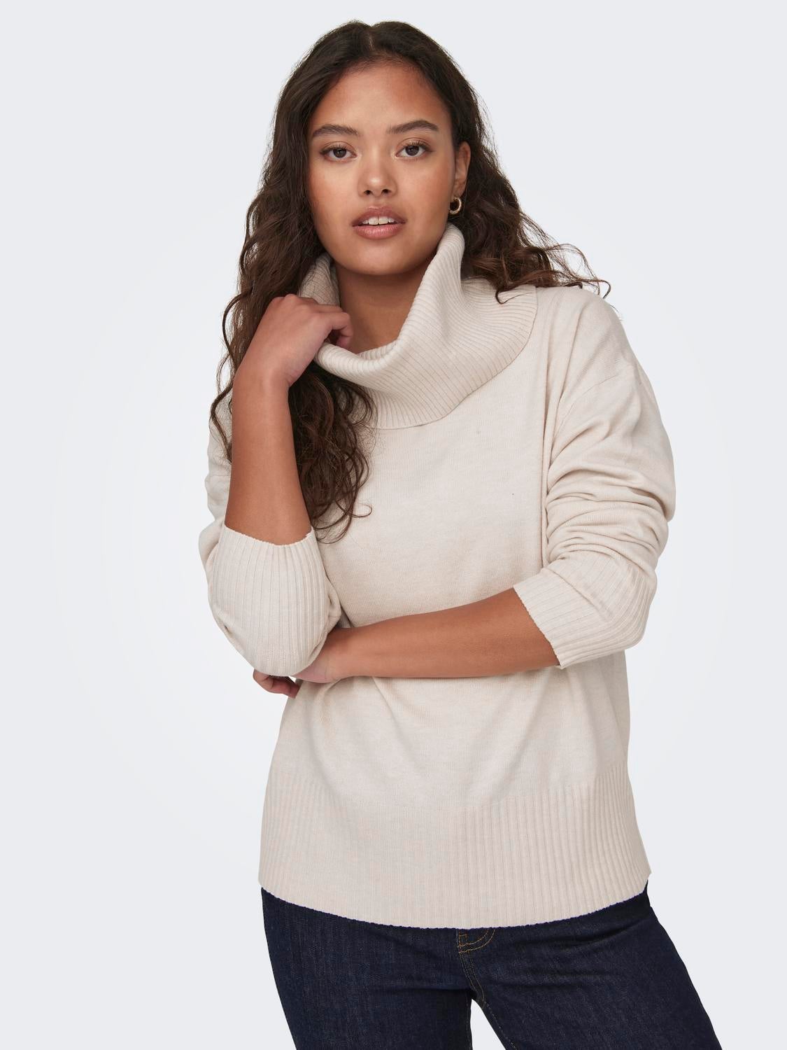 JDYPRIME Strickpullover Whitecap Gray