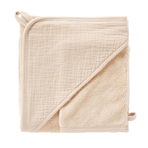 Cape de bain bambou Mix & Match biscuit 70 x 70 cm - BB&CO