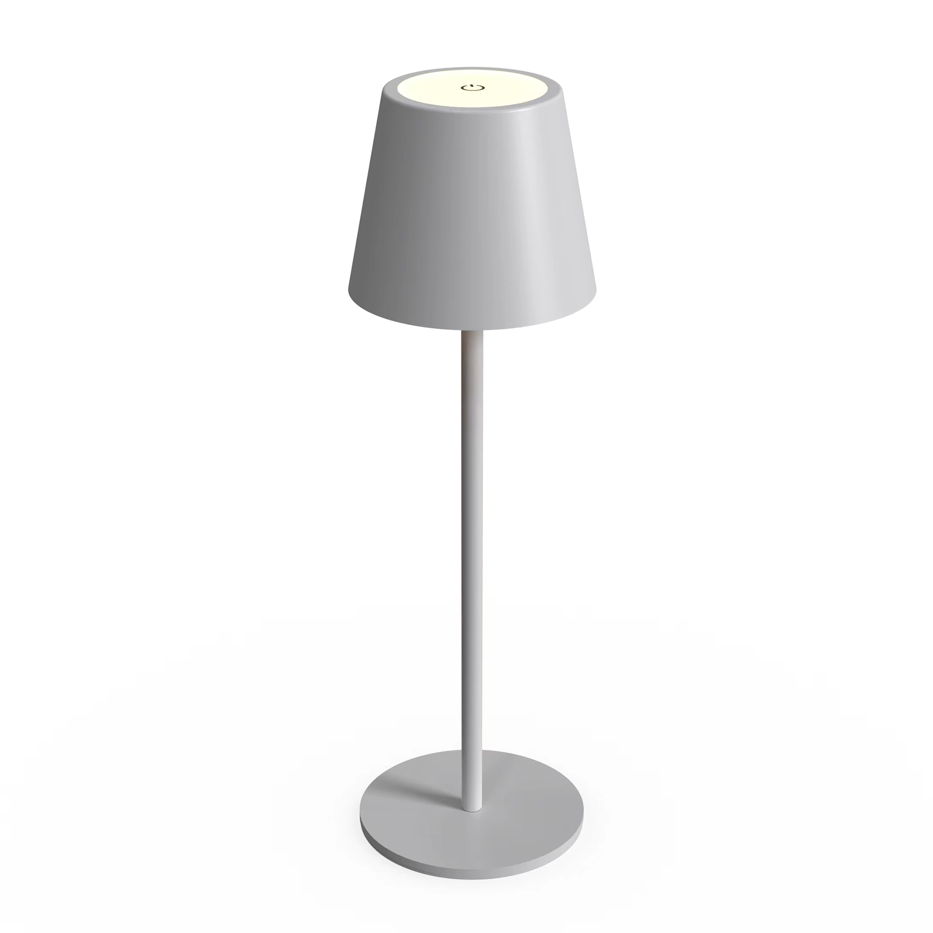 LED-RGB-Tischleuchte - grau - Touchdimmer