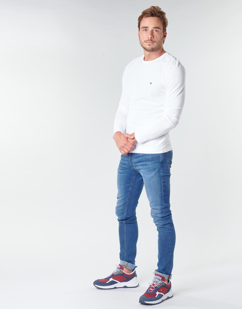 Tommy Hilfiger - STRETCH SLIM FIT LONG SLEEVE TEE Blanco