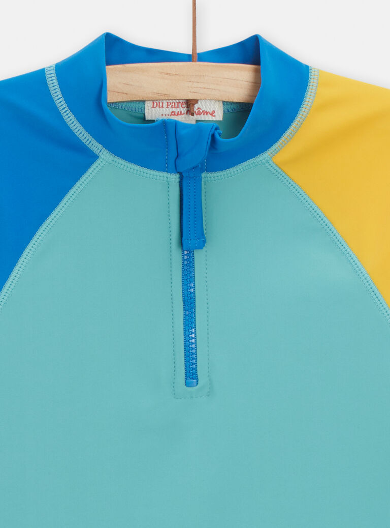 Haut de bain anti-UV à manches longues pour garçon