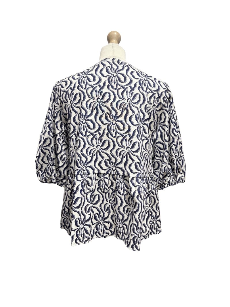 A-bee Top Flower Bows 12275F navy