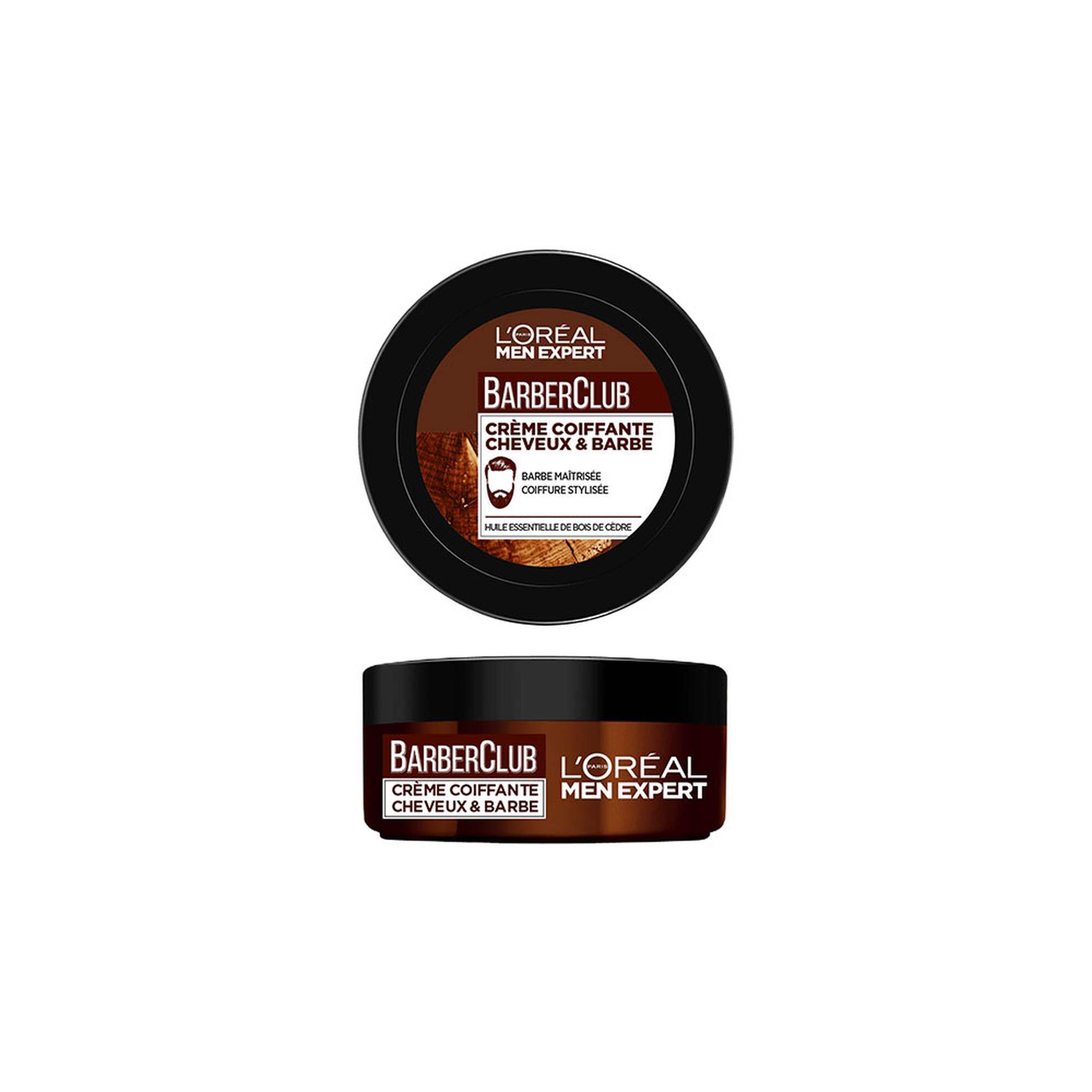 Crème Coiffante Cheveux et Barbe BarberClub · Crème Coiffante
