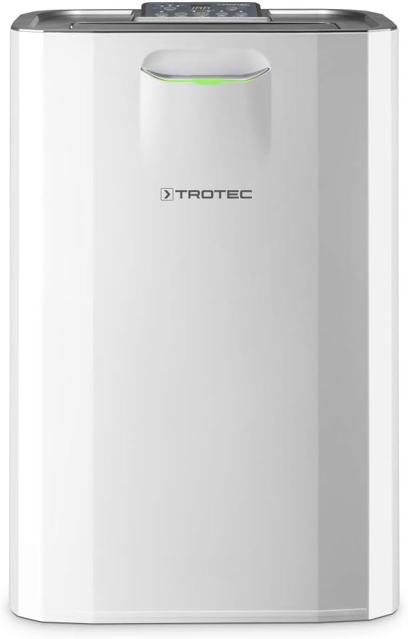 TROTEC Luftentfeuchter elektrisch TTR 57 E – Leistung 9 L/Tag – Fläche 20 m² / 50 m³ – Adsorptionsentfeuchter