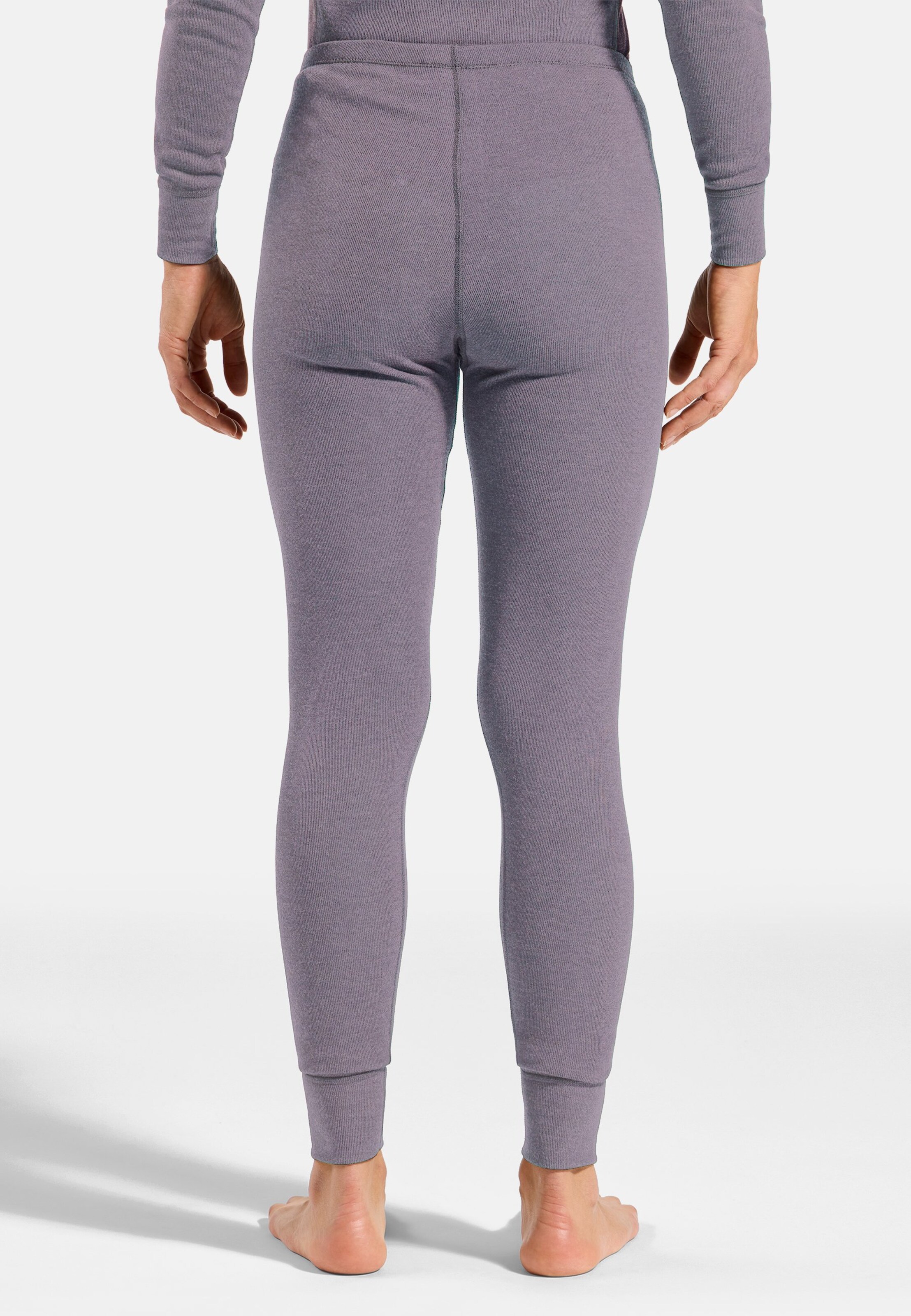 Active Warm Base layer Set in gray ridge - misty lilac