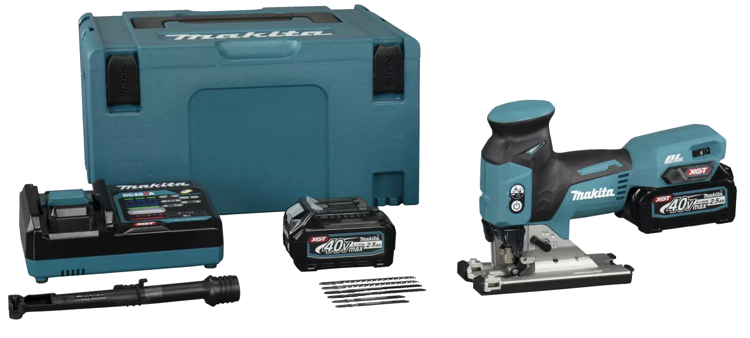 Makita JV001GD201 XGT 40V Max Li-ion accu decoupeerzaag Set in Mbox - Ergonomische greep