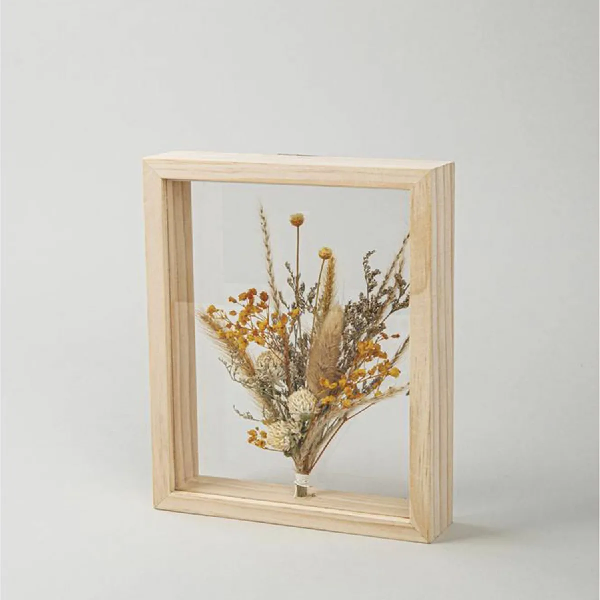 Rayher Kit Cadre Bois Décoré Fleurs Séchées