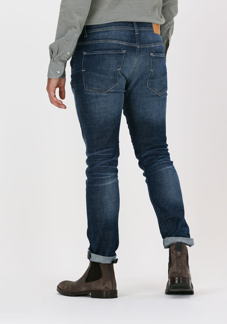 SELECTED HOMME donkerblauwe selected homme slim fit jeans slim-leon 4074 d.b. superst