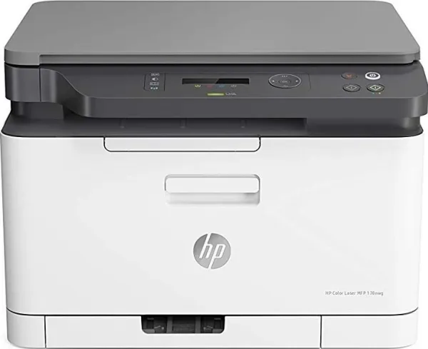 HP Color Laser MFP 178nw - Multifunktionsprinter - farve - laser - A4 (210 x 297 mm) (original) - A4/Letter (medie) - op til 18 spm (kopiering) - op til 18 spm (udskriver) - 150 ark - USB 2.0, LAN, Wi-Fi(n)