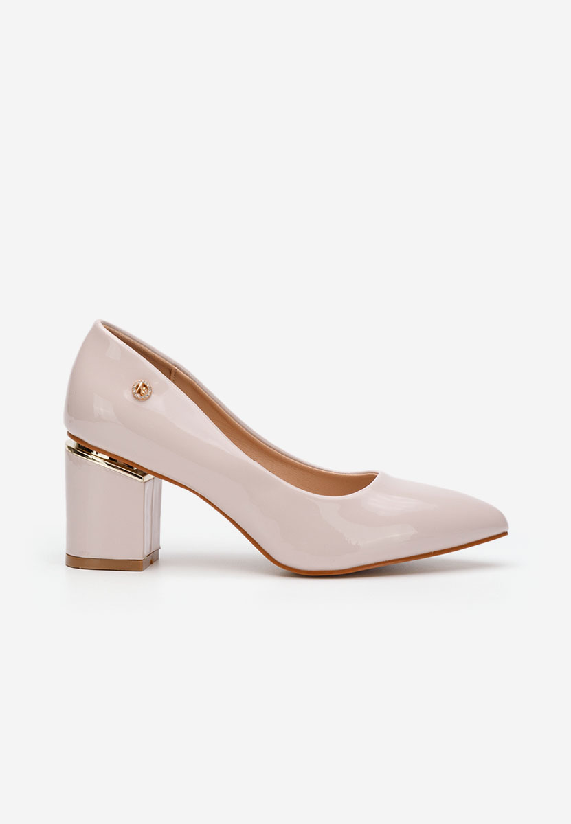Chaussures à talon épais beige Nelia V3
