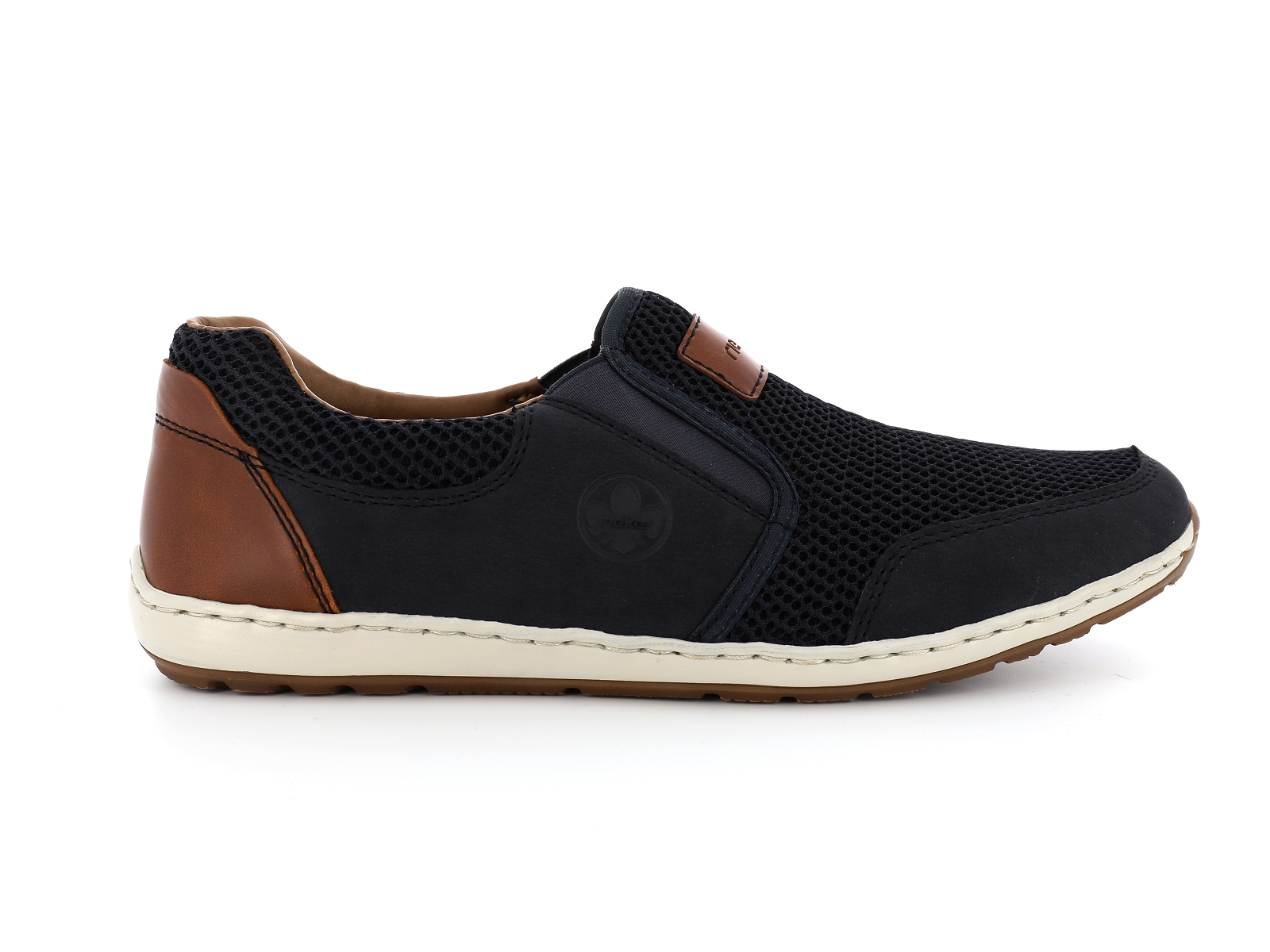 Rieker-08869 Matières combinées Marine