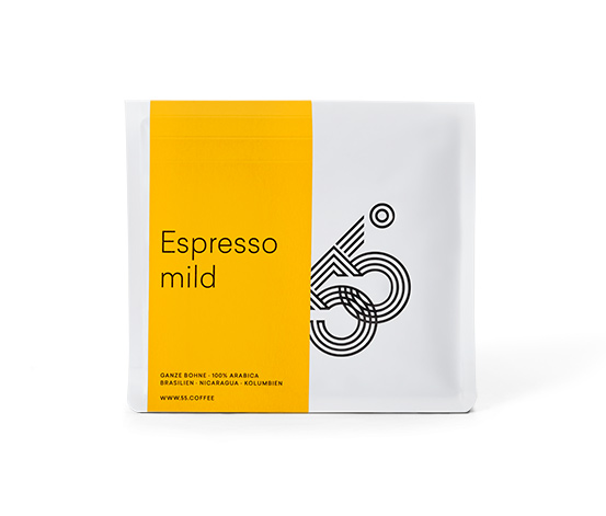 55 Degrees - Espresso mild - 1 kg Ganze Bohne