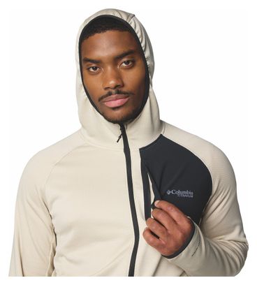 Veste Polaire à Capuche Columbia Triple Canyon II Beige/Noir