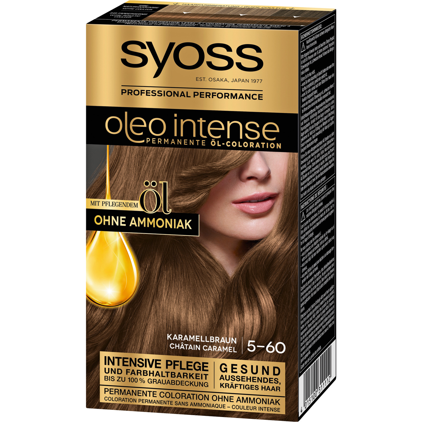 Syoss Oleo Intense Permanente Öl-Coloration Karamellbraun 5-60