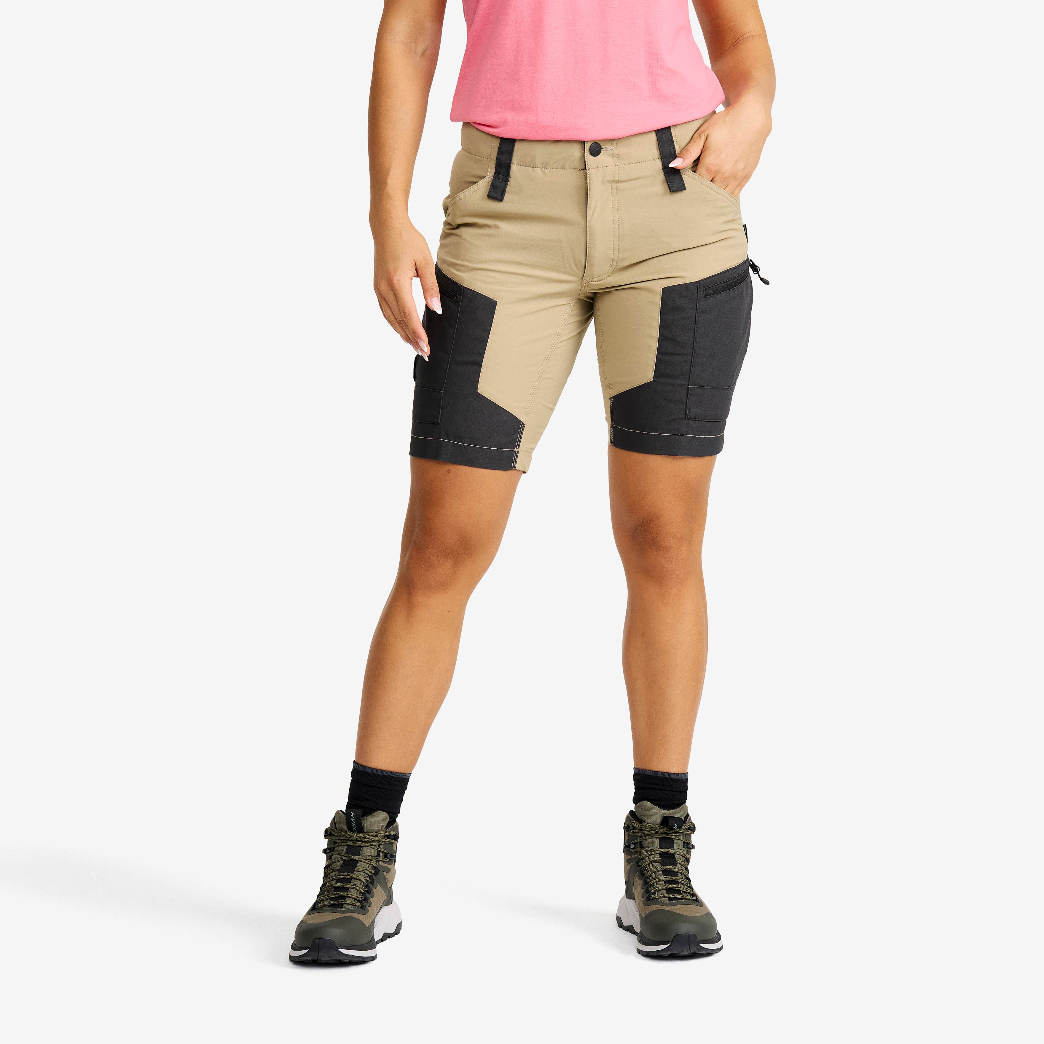 RVRC GP Shorts Dame Khaki